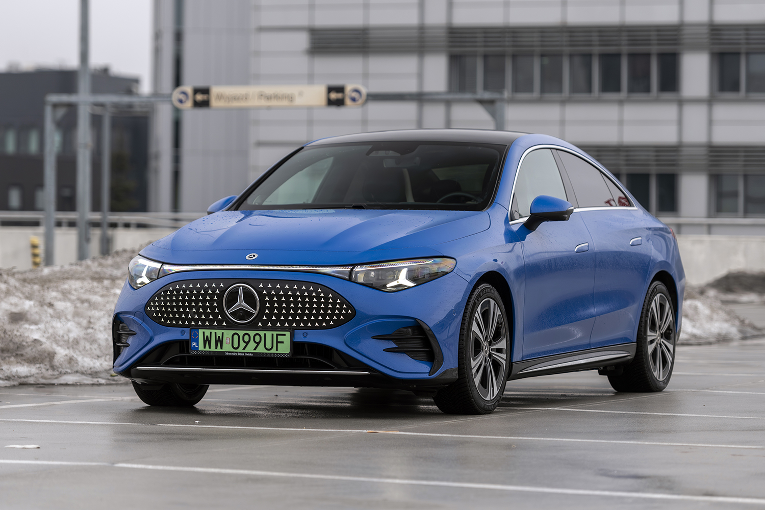 Mercedes CLA EQ — zdjęcie auta w teście EV Rally