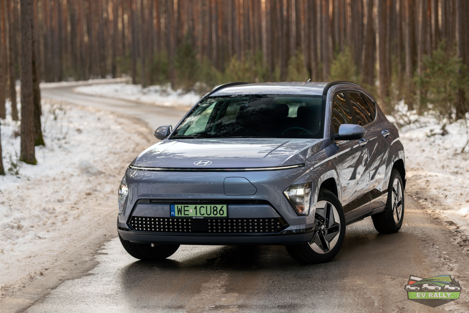 Hyundai Kona Electric — zdjęcie auta w teście EV Rally